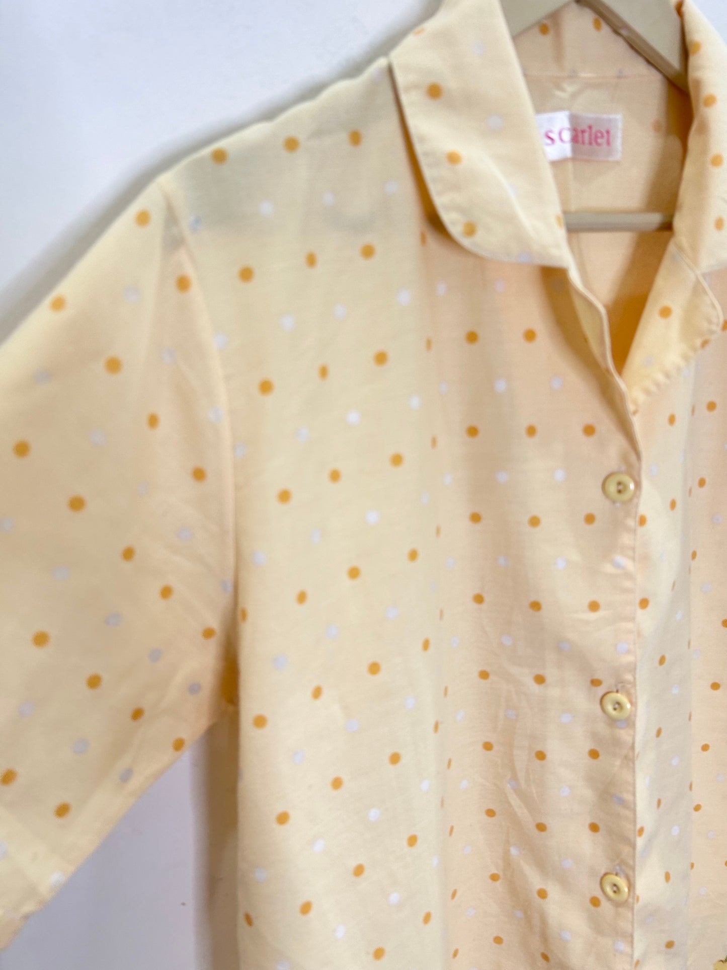 Teddy Polka Dot Shirt: Chest-42”
