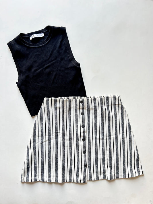Vertical B&W Skirt