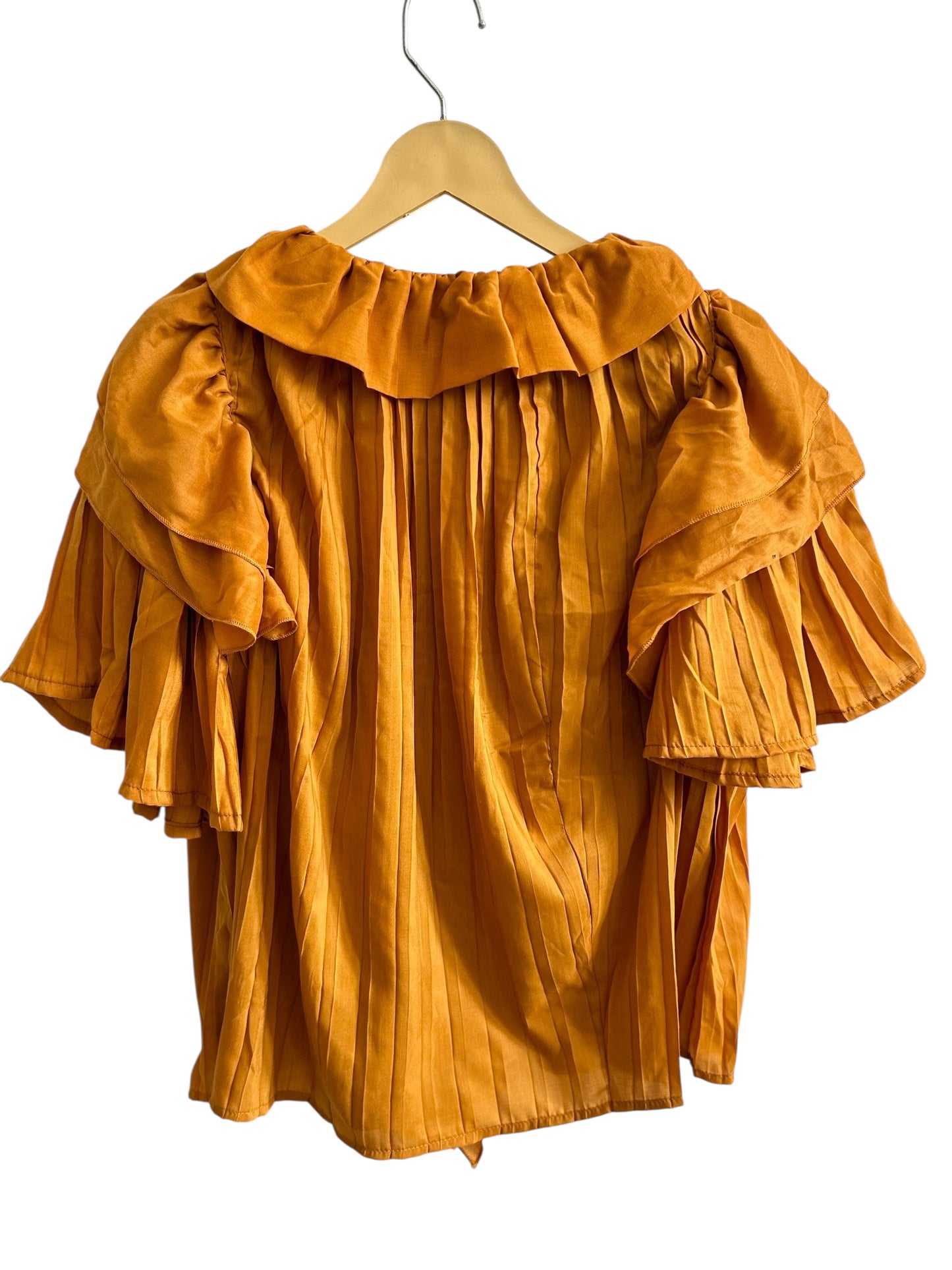 Pleated Flounce Blouse