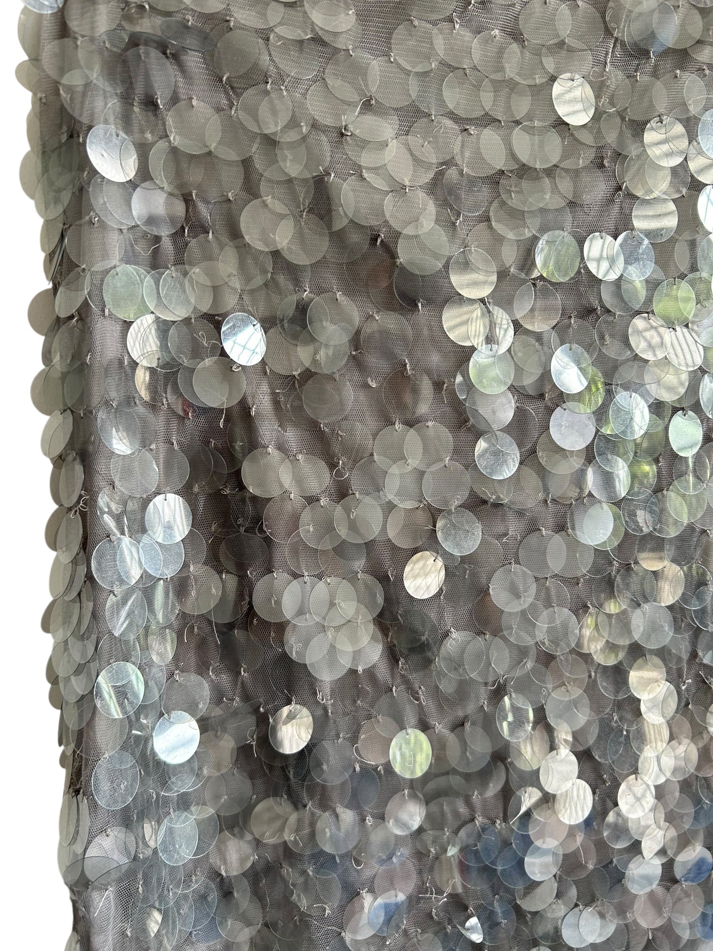Grey Sequined Skirt