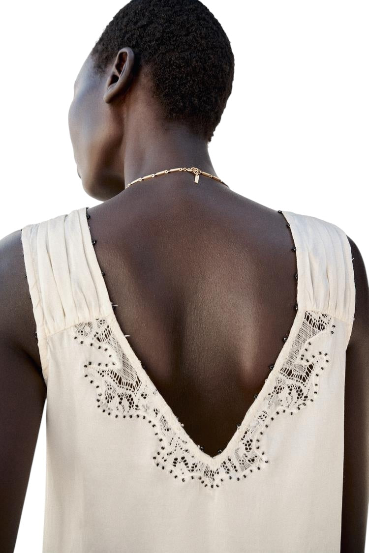 Zara Beaded Top: 36”