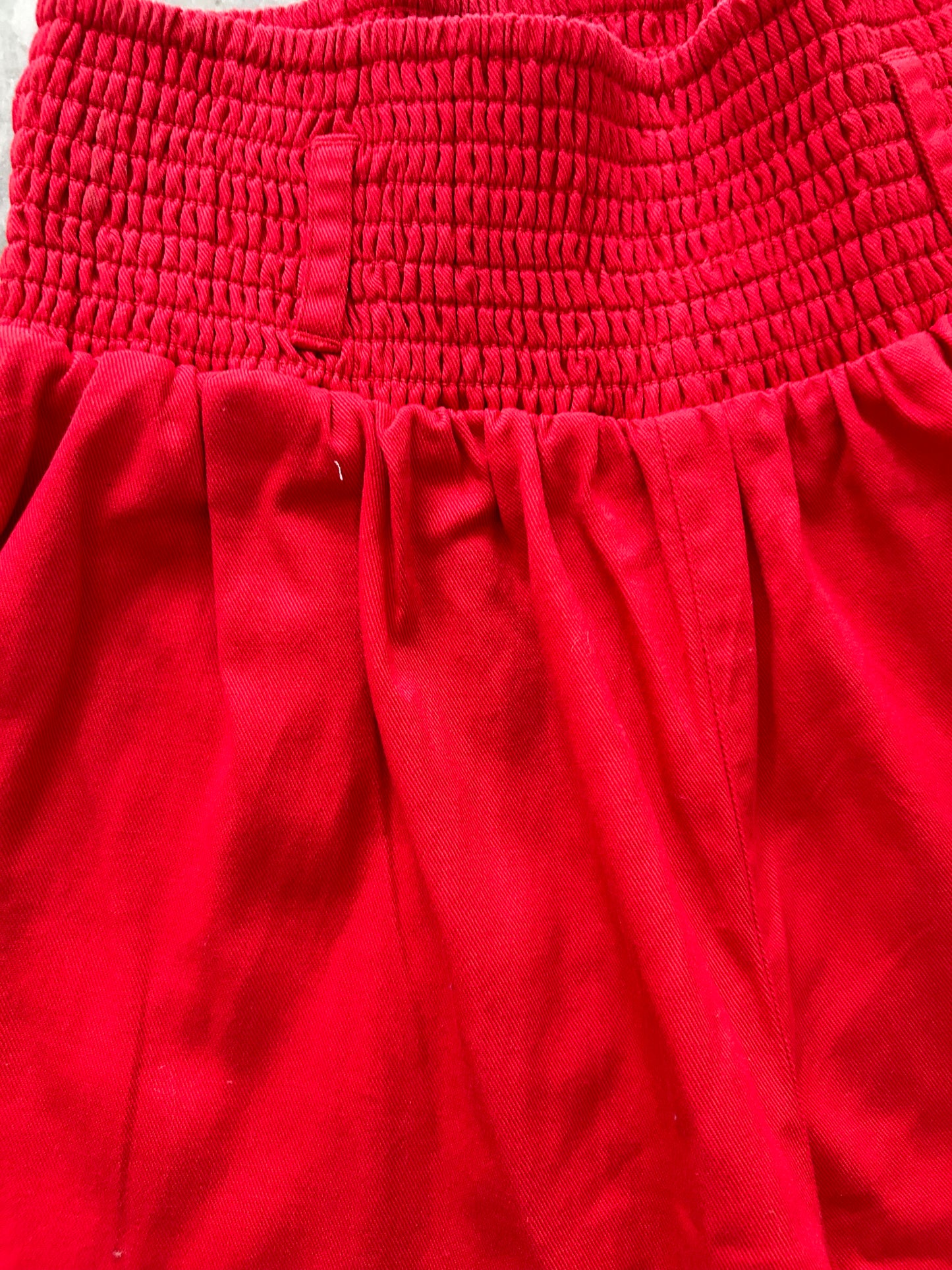 LUCY & YAK Solid Red Shorts