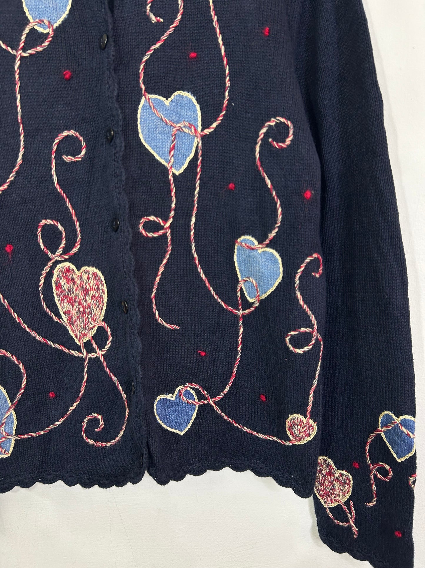 Heart Embroidered Sweater