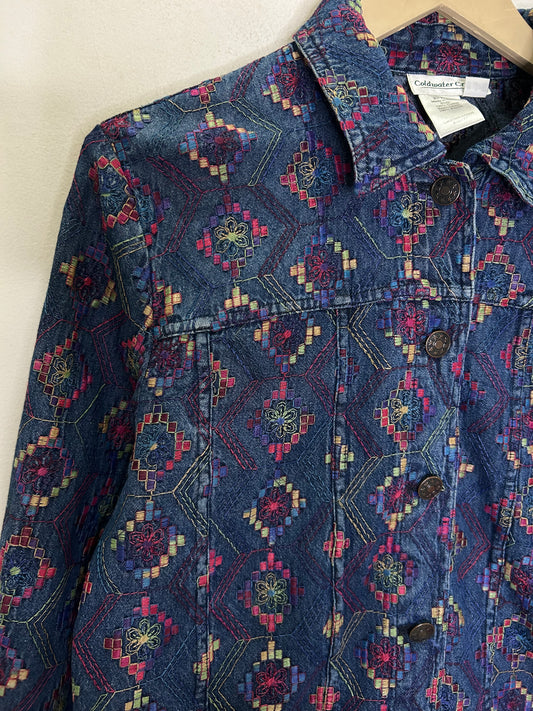 Denim Embroidered Shirt