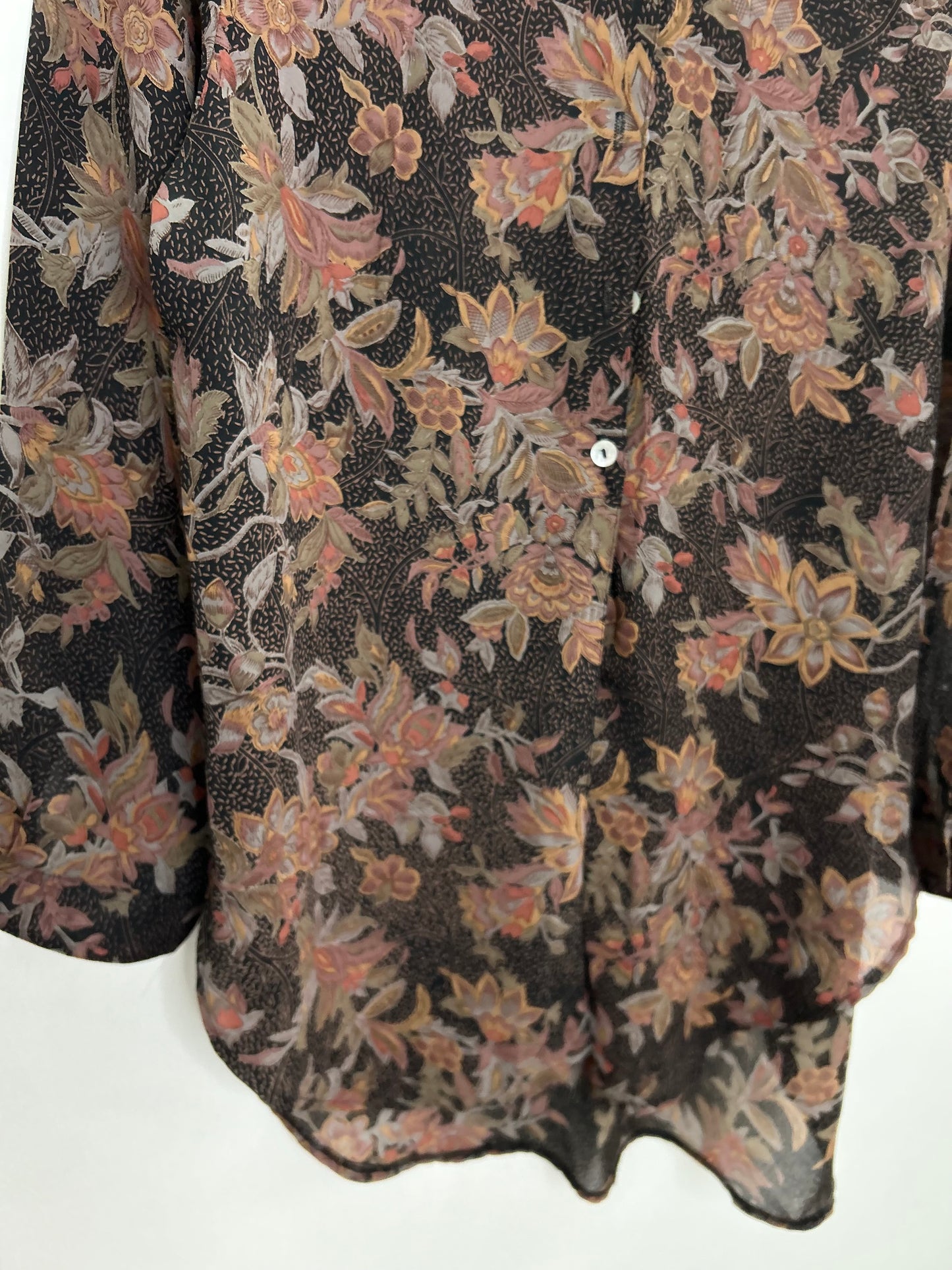 Brown Floral Shirt
