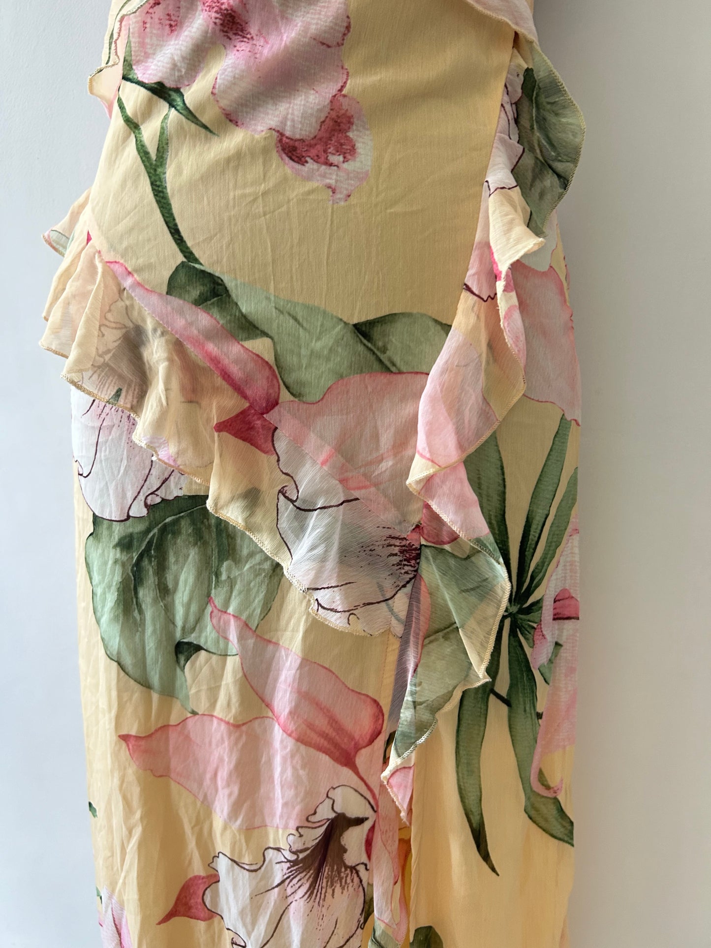 BOOHOO Ruffle Floral Dress
