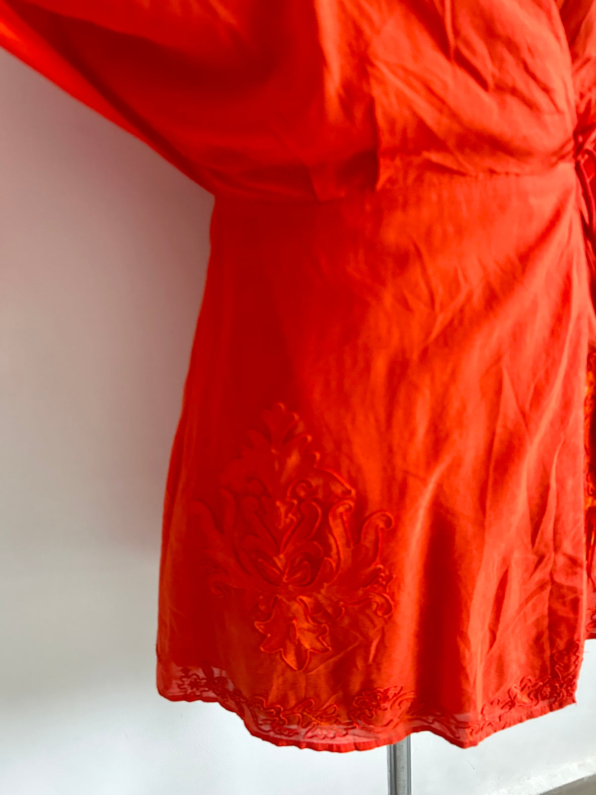 Orange ZARA Wrap Dress