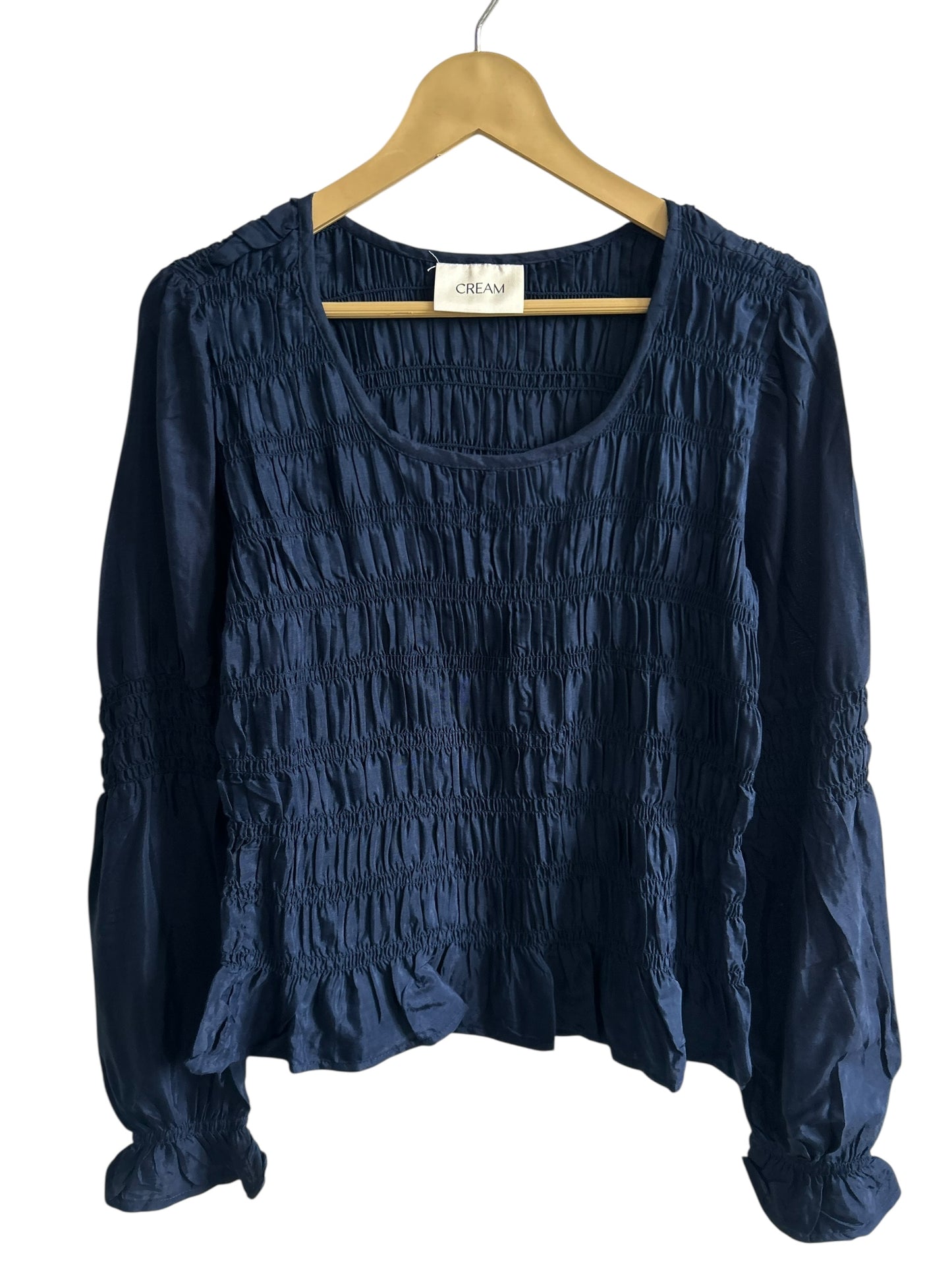 Blue Ruched Top