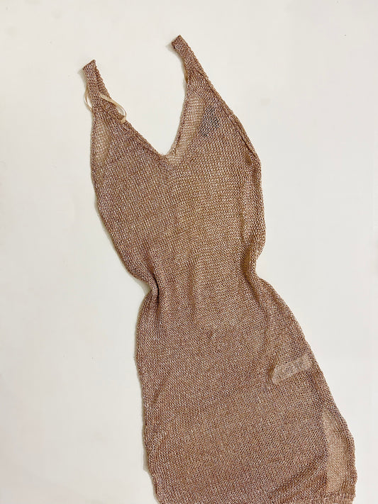 Knitted Metallic Dress