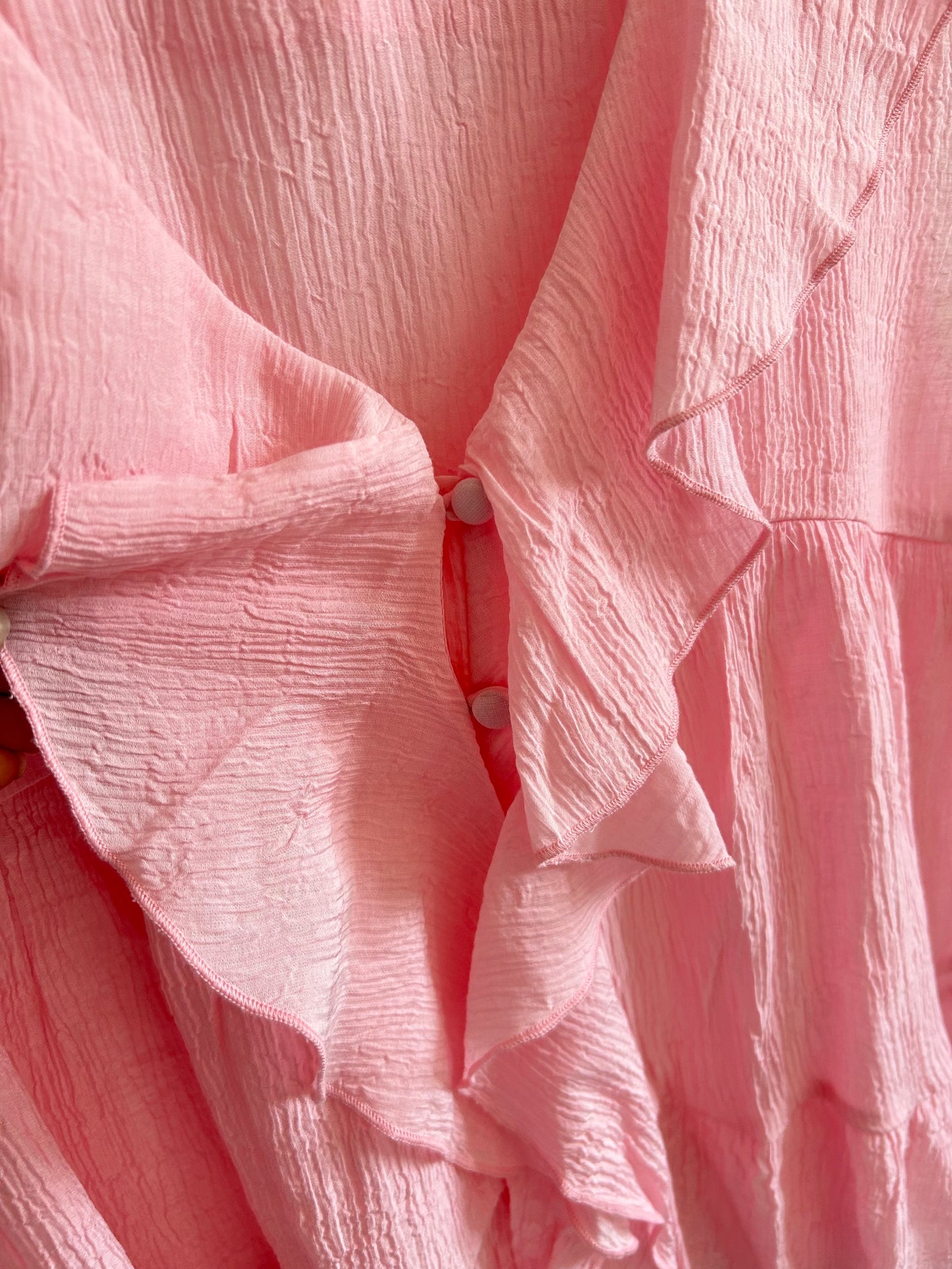 Pink Ruffle Top