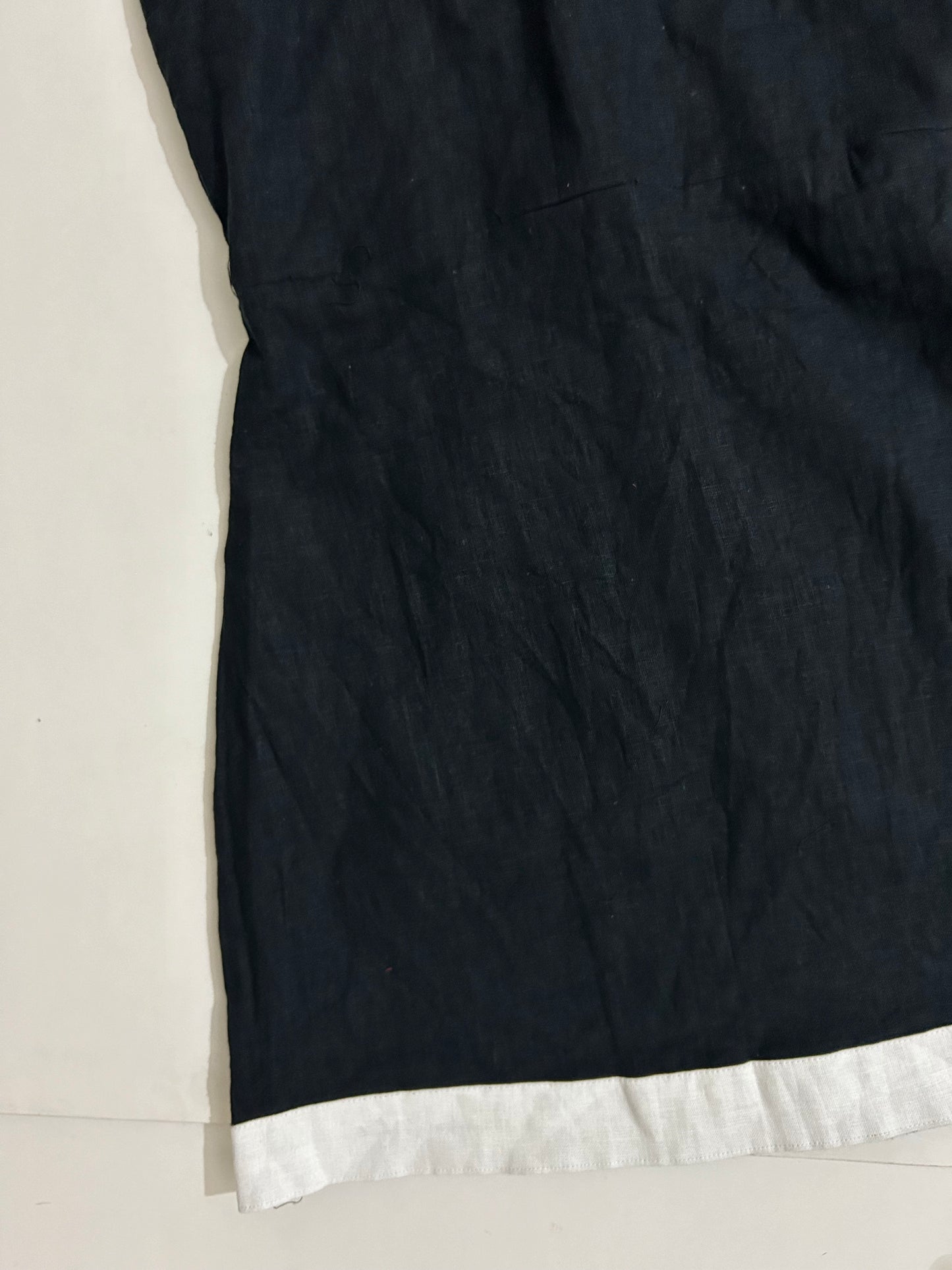 Linen Blend Strap Dress