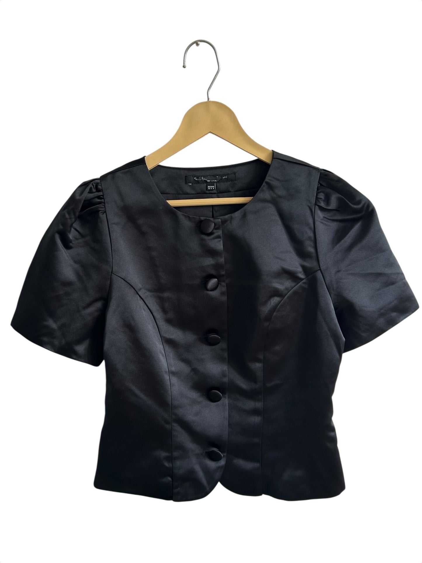 Black Satin Top