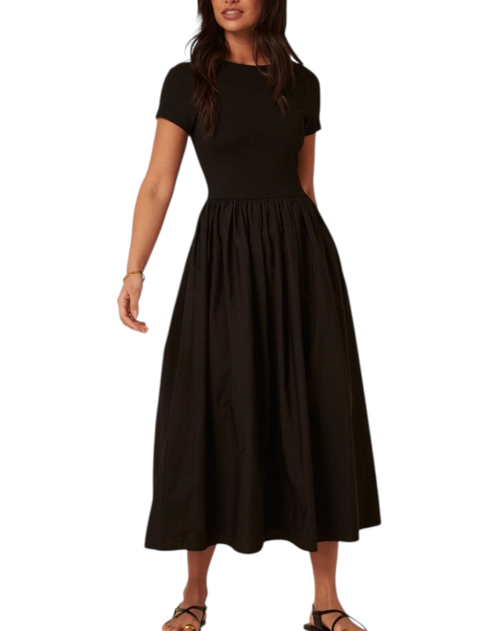 Black Solid Dress