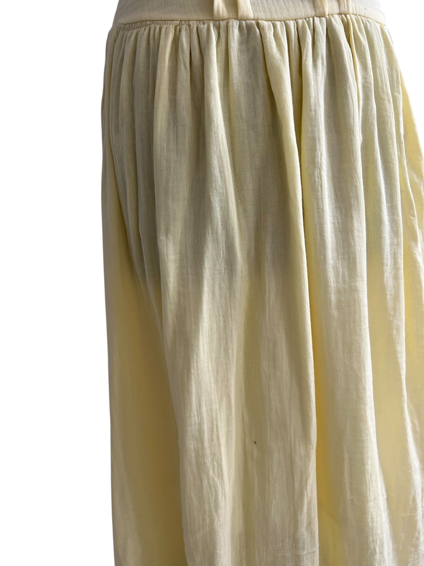 Butter Yellow Halterneck Dress