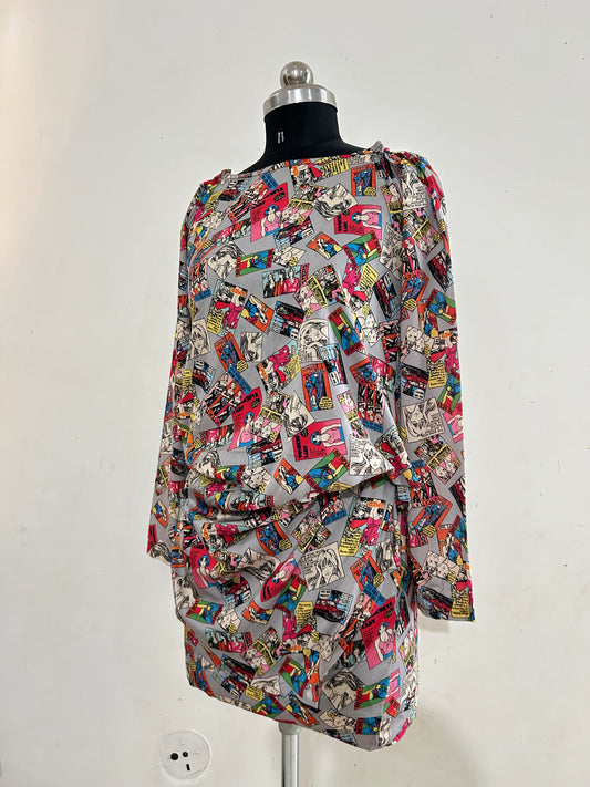 Comic Print Dress