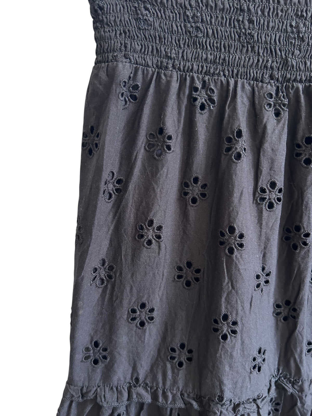 Black Schiffli Skirt