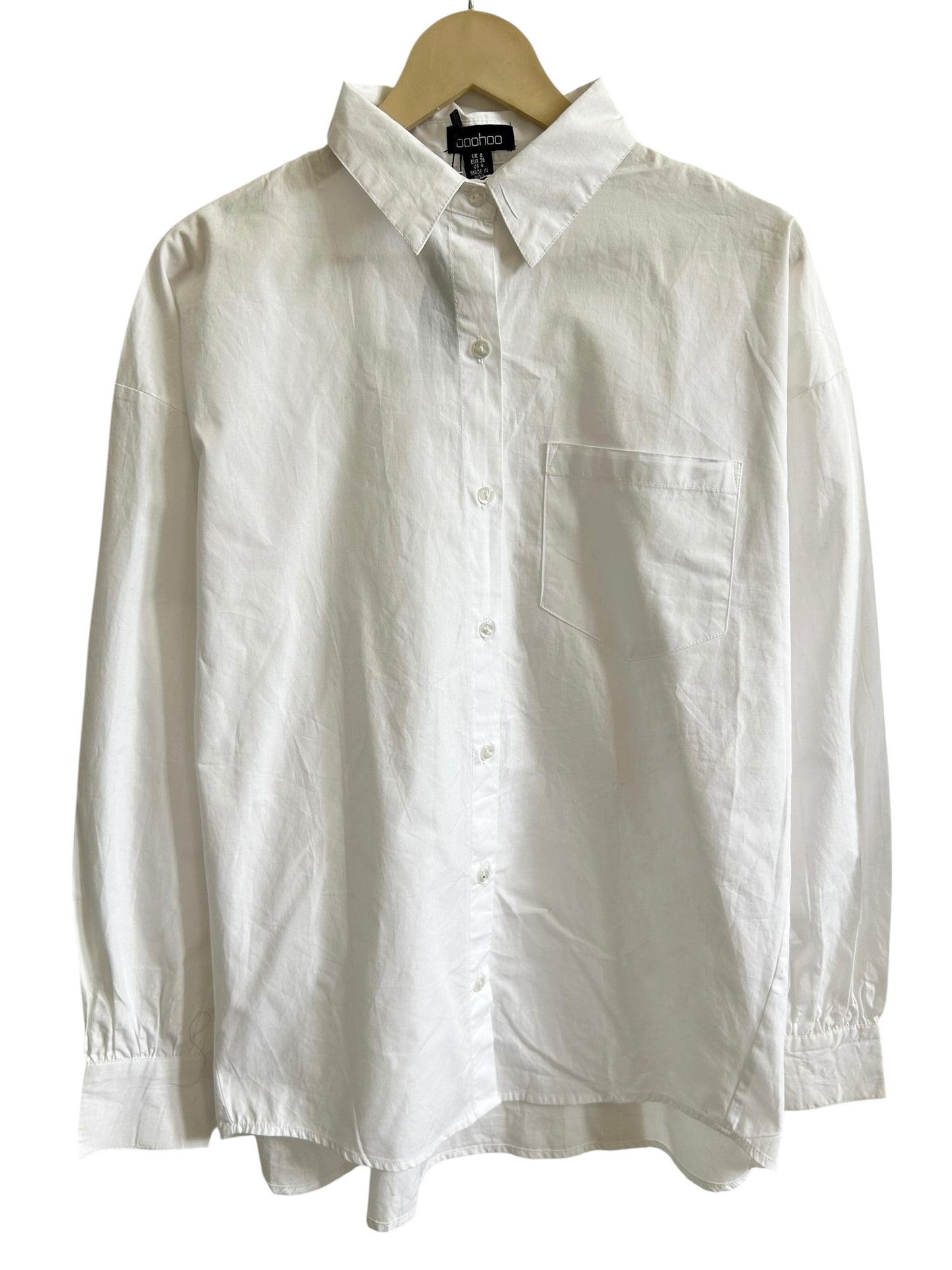 BOOHOO Cotton White Shirt