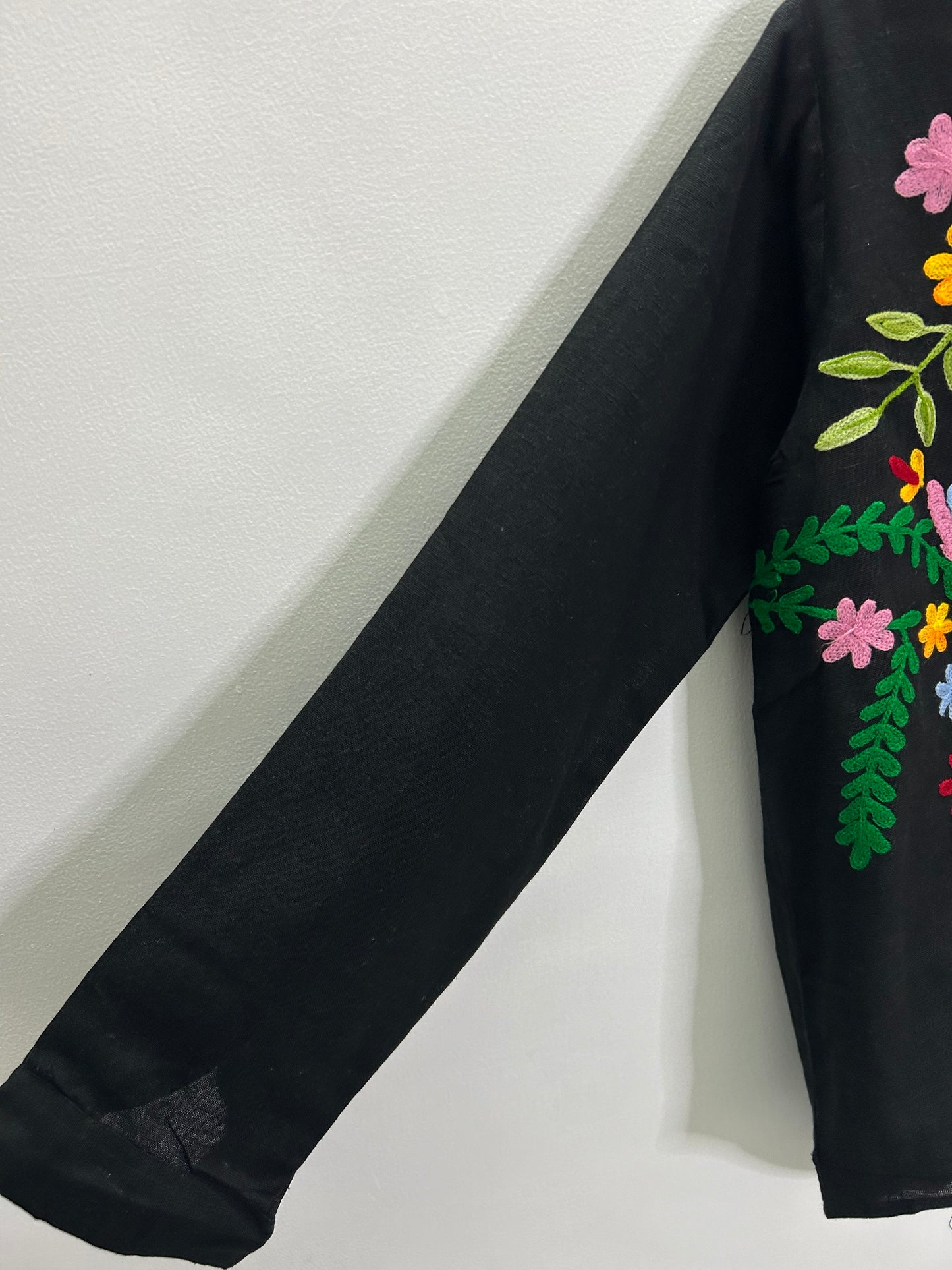 Black Embroidered Shirt