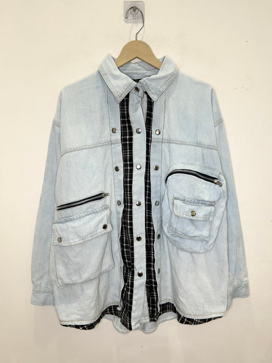 Deconstructed Checkered Jacket