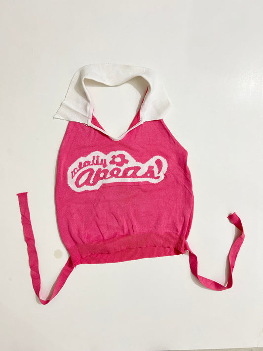 Halter neck Pink Top