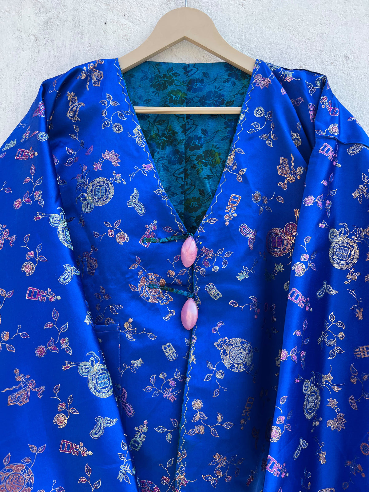 Blue Vintage Jacket: 44”