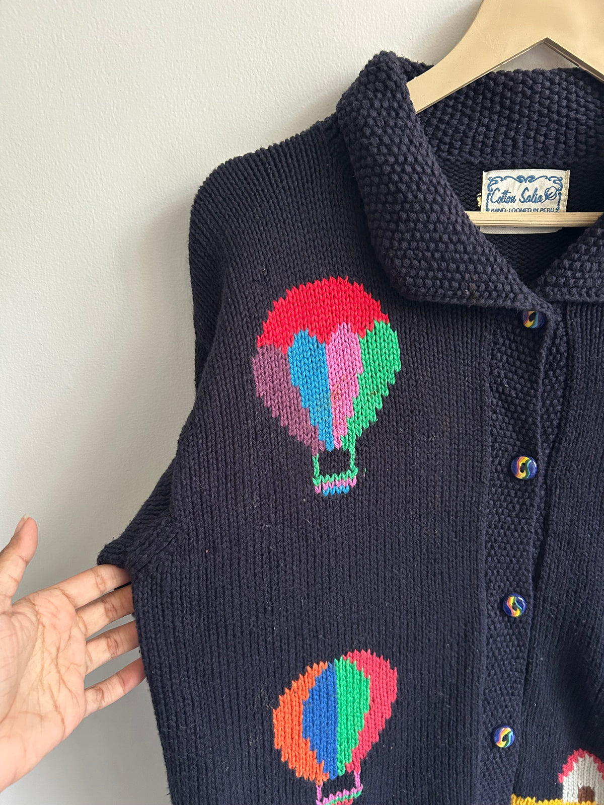 Hand loomed Balloon Sweater