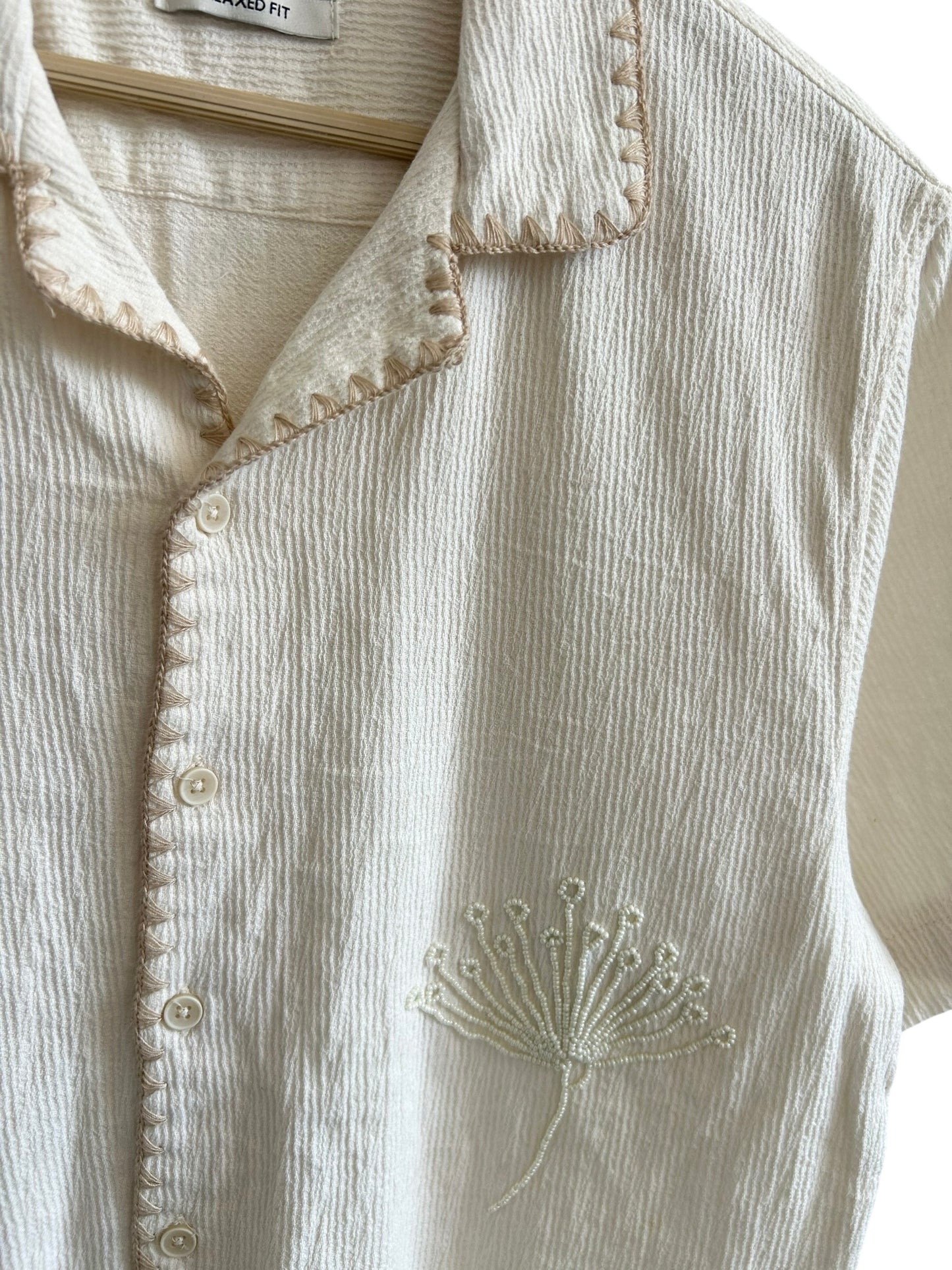 Cotton Beaded Shirt