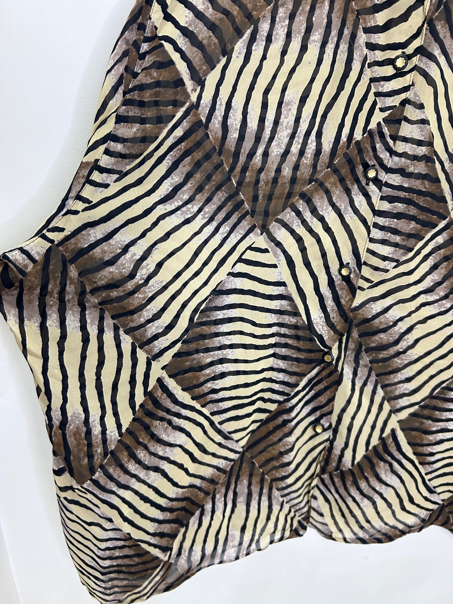 Zig zag Brown Shirt: Chest- 52”