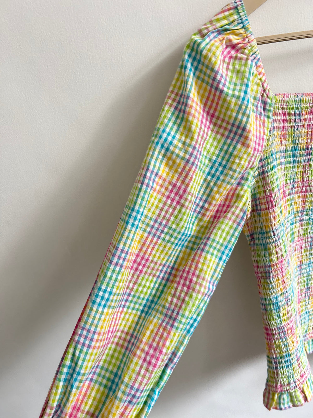 Ruched Multicolor Top: 36”