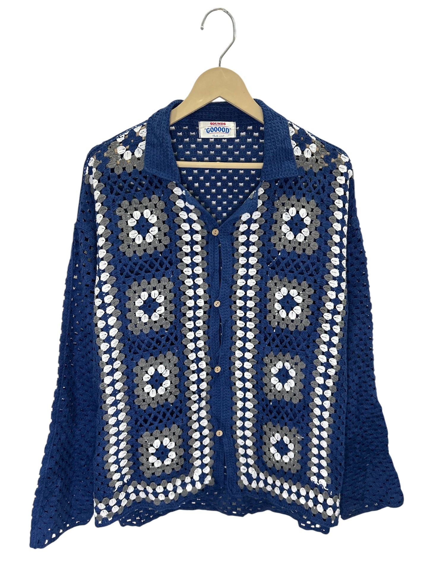 Crochet Blue Shirt