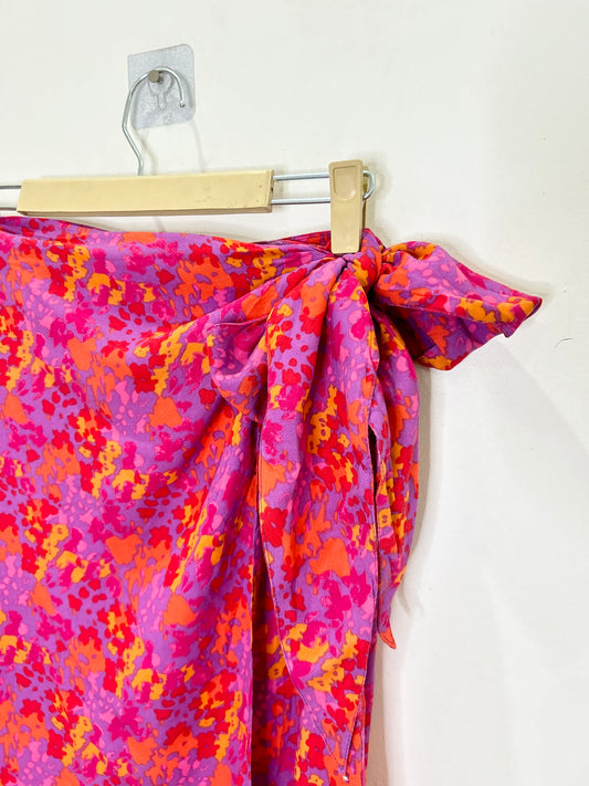 Floral Wrap Knot Skirt