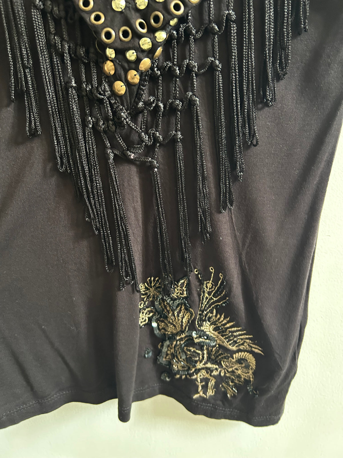 Black Scarf Top: 40”