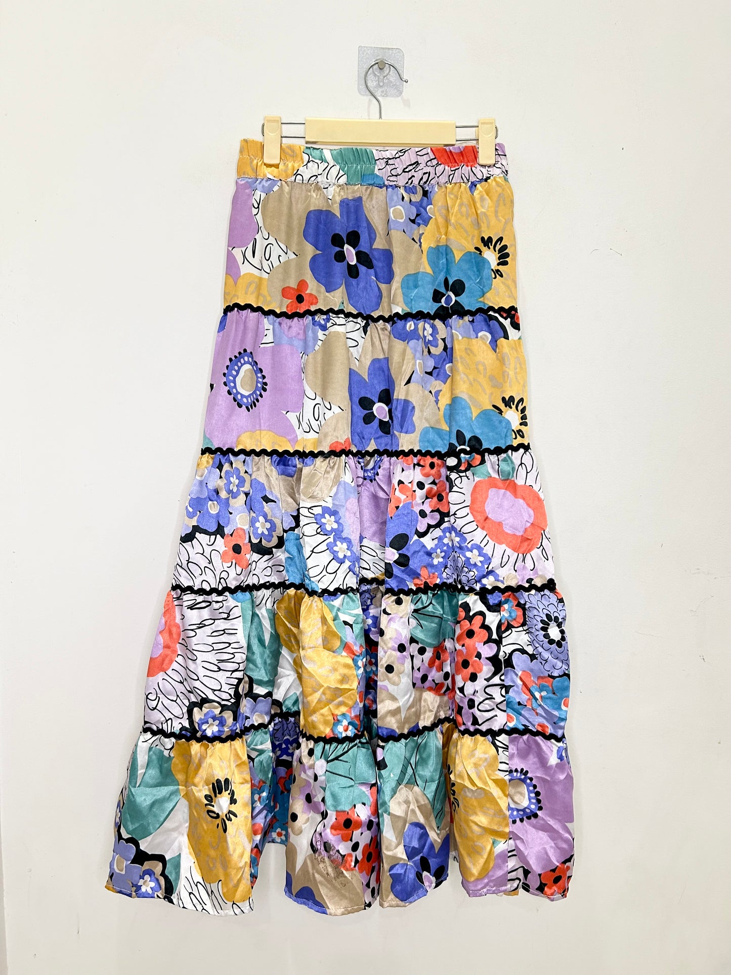 Frilled Floral Skirt