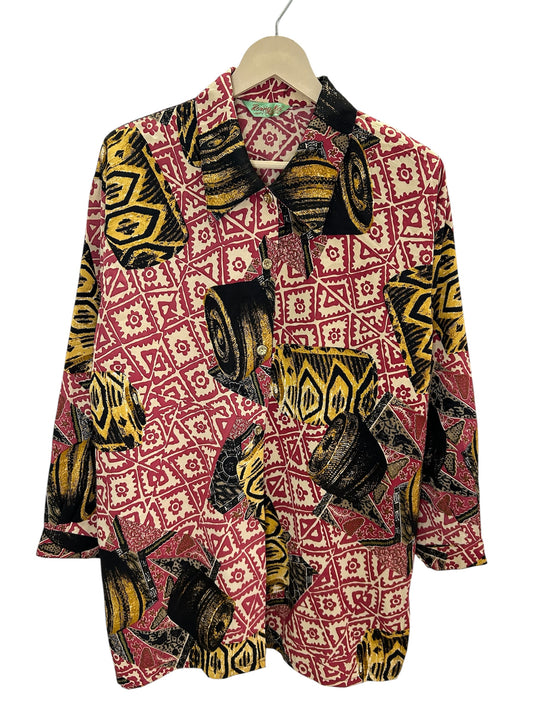 Brown Abstract Shirt