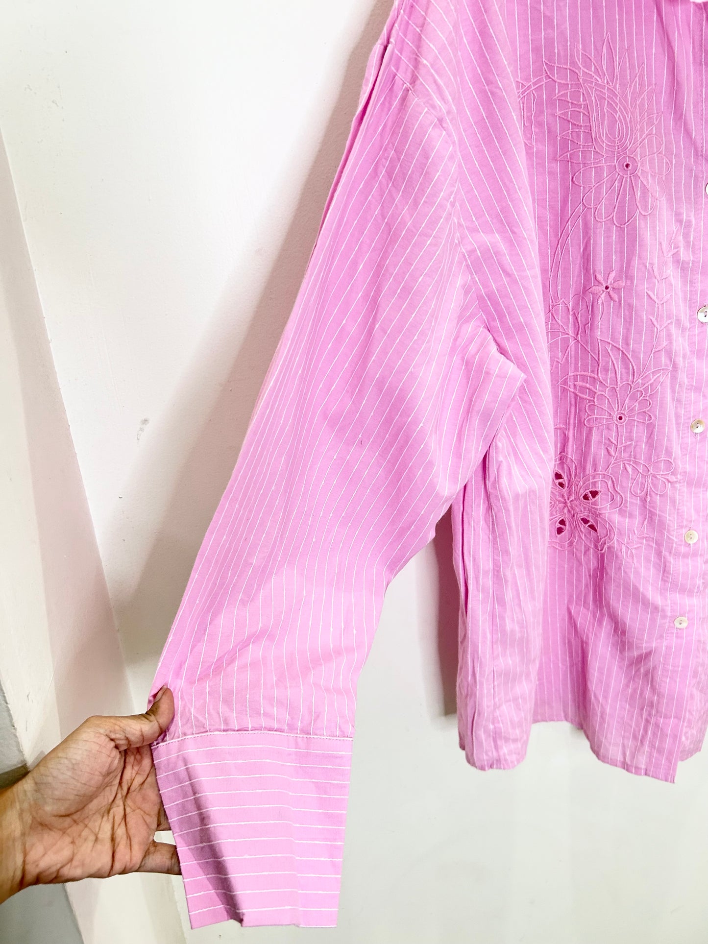 Striped Embroidered Shirt