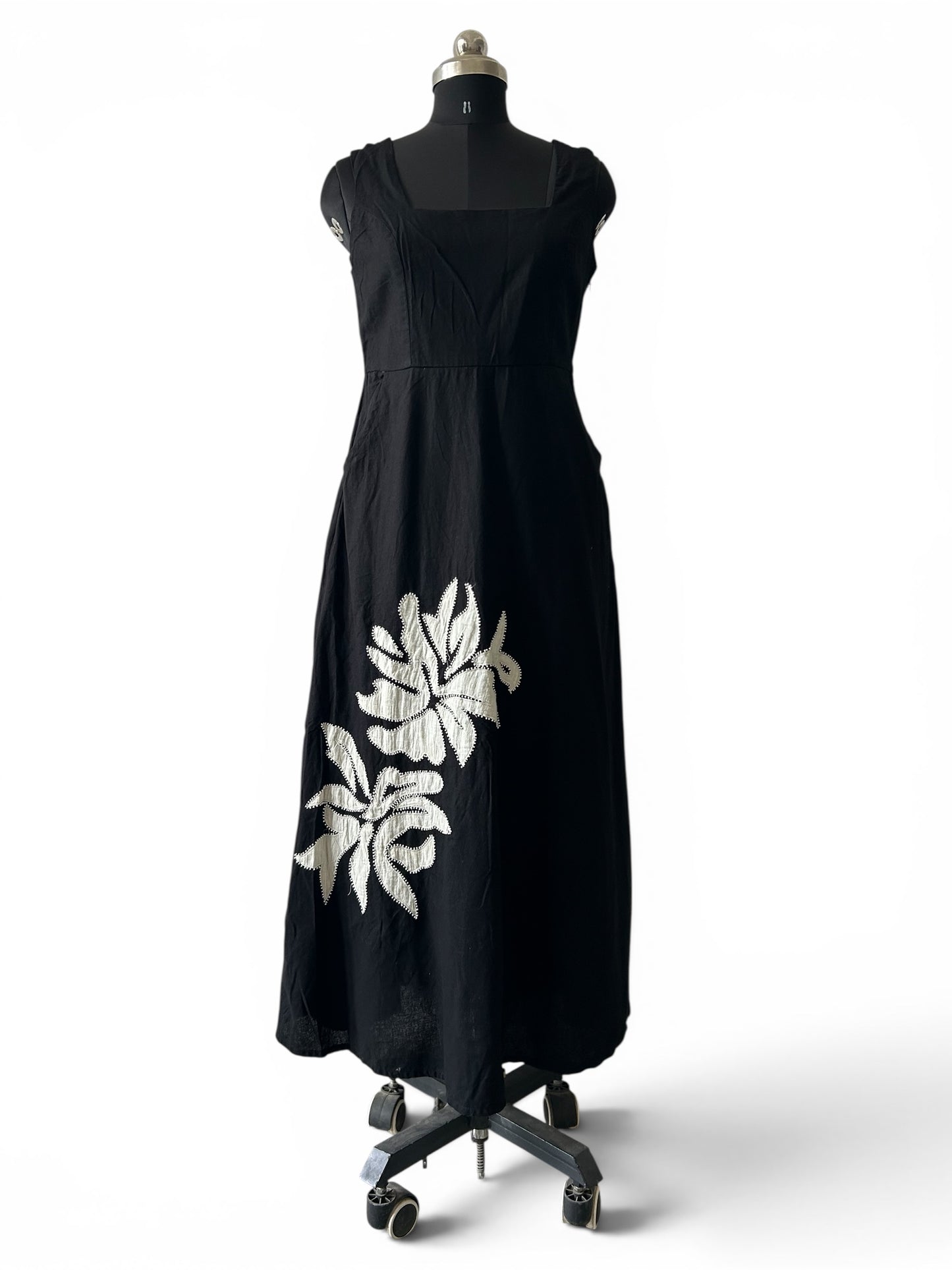 Linen Floral Dress