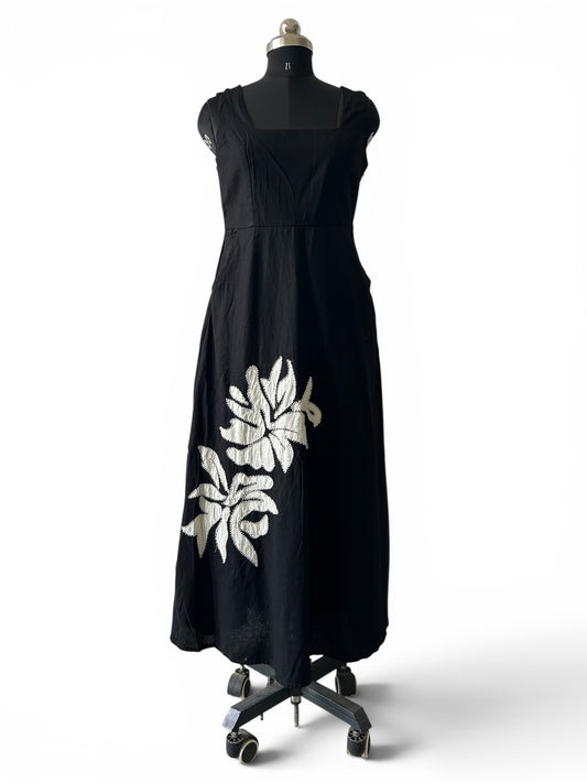 Linen Floral Dress