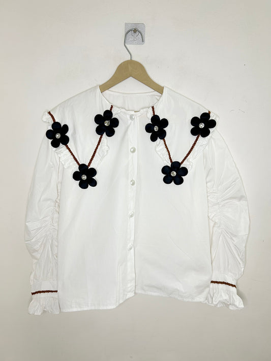 Cotton Floral Shirt Top