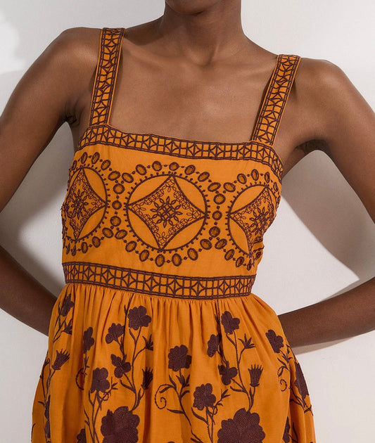 Karen Millen Embroidered Cotton Top