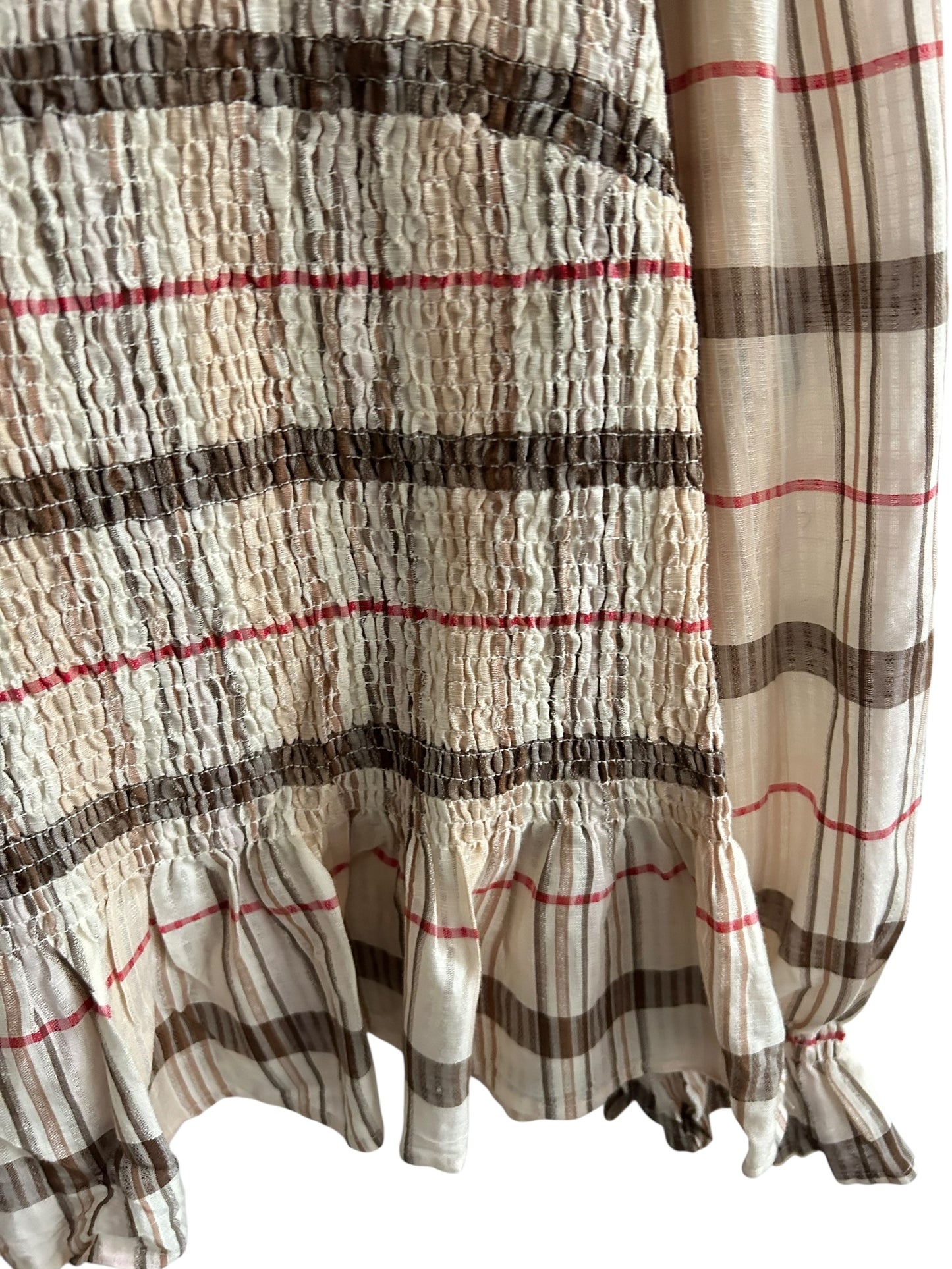 Ruched Striped Top