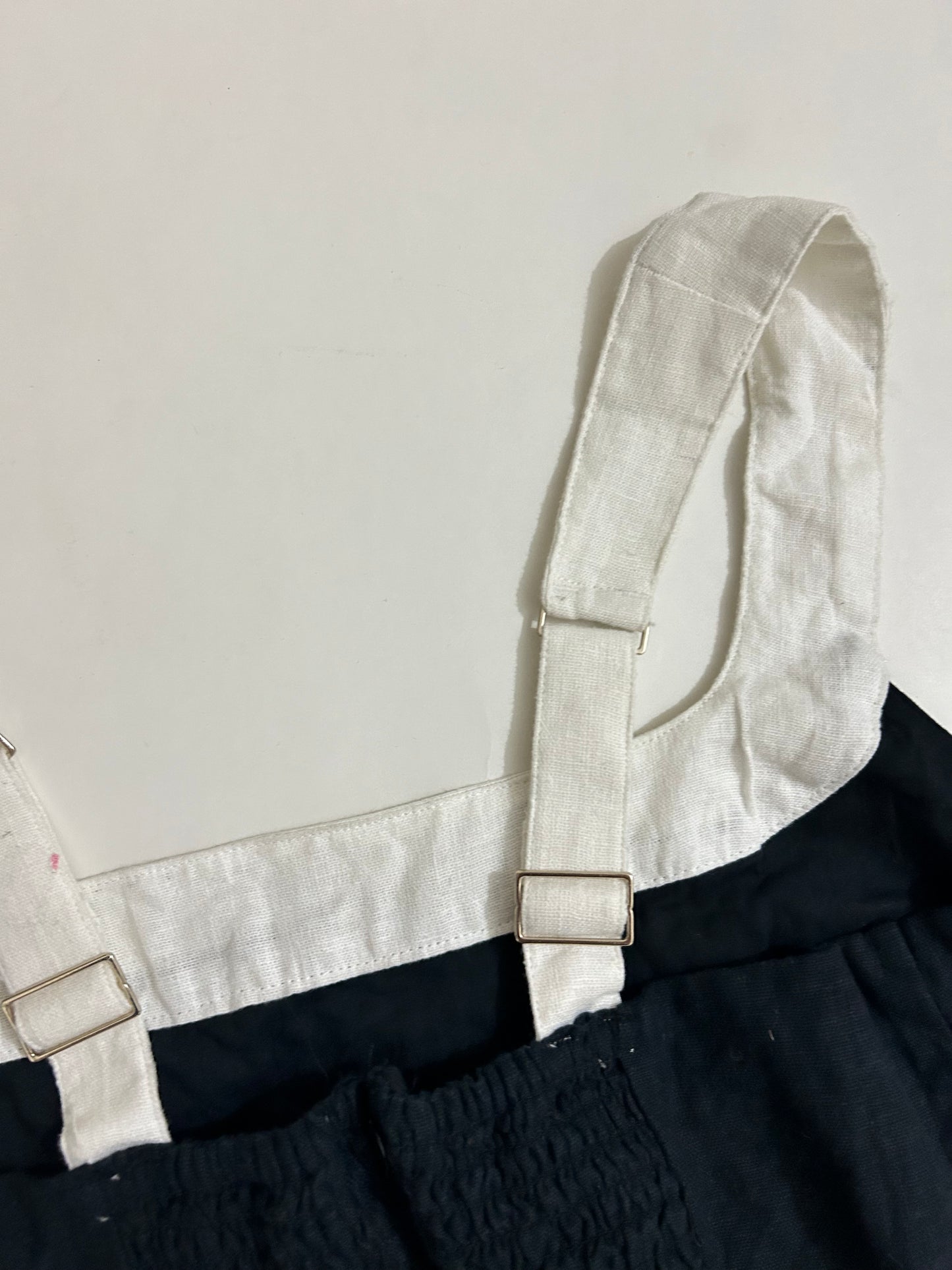 Linen Blend Strap Dress