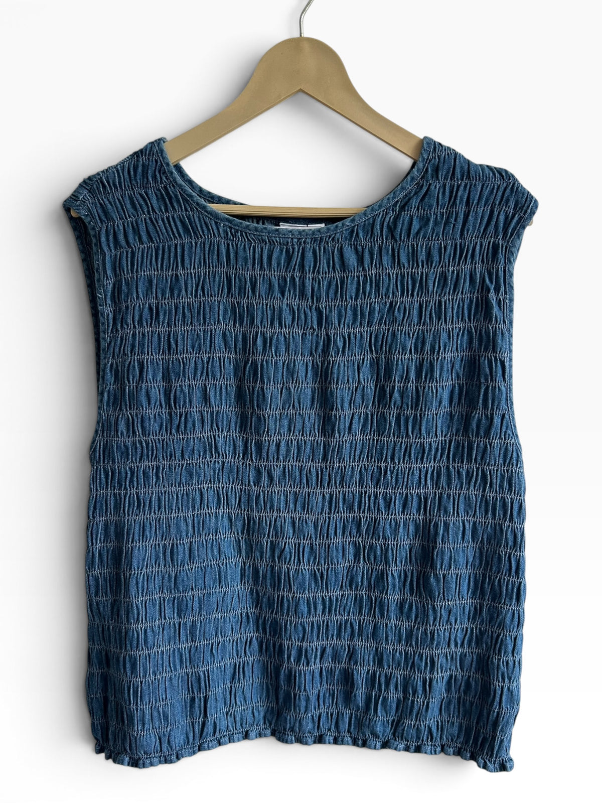 Blue Ruched Top:38”