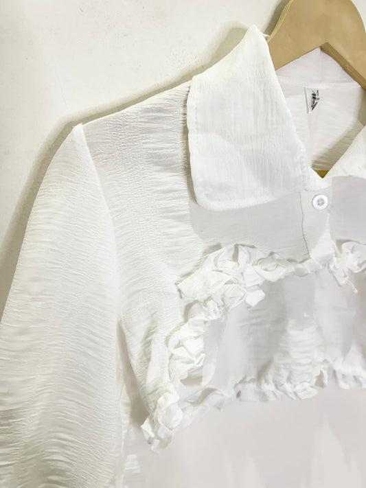 Ruffle Bolero: Chest-36”