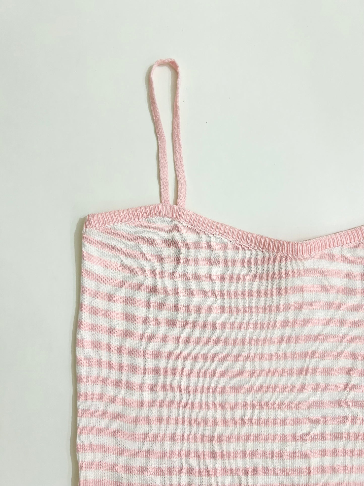 Pink White Camisole Top