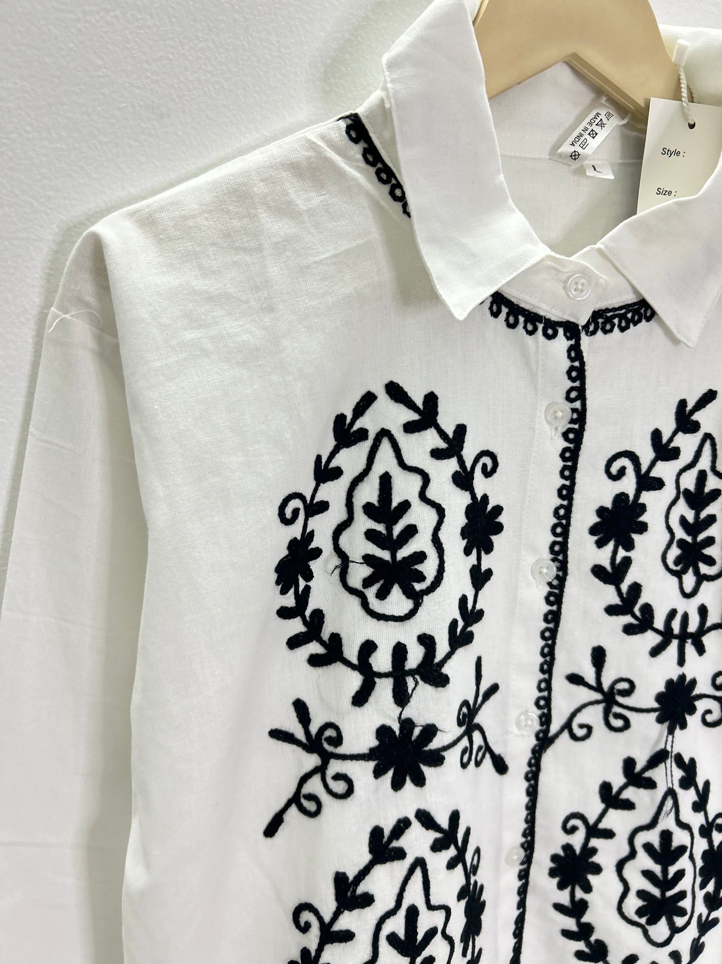 Cotton Embroidered Shirt