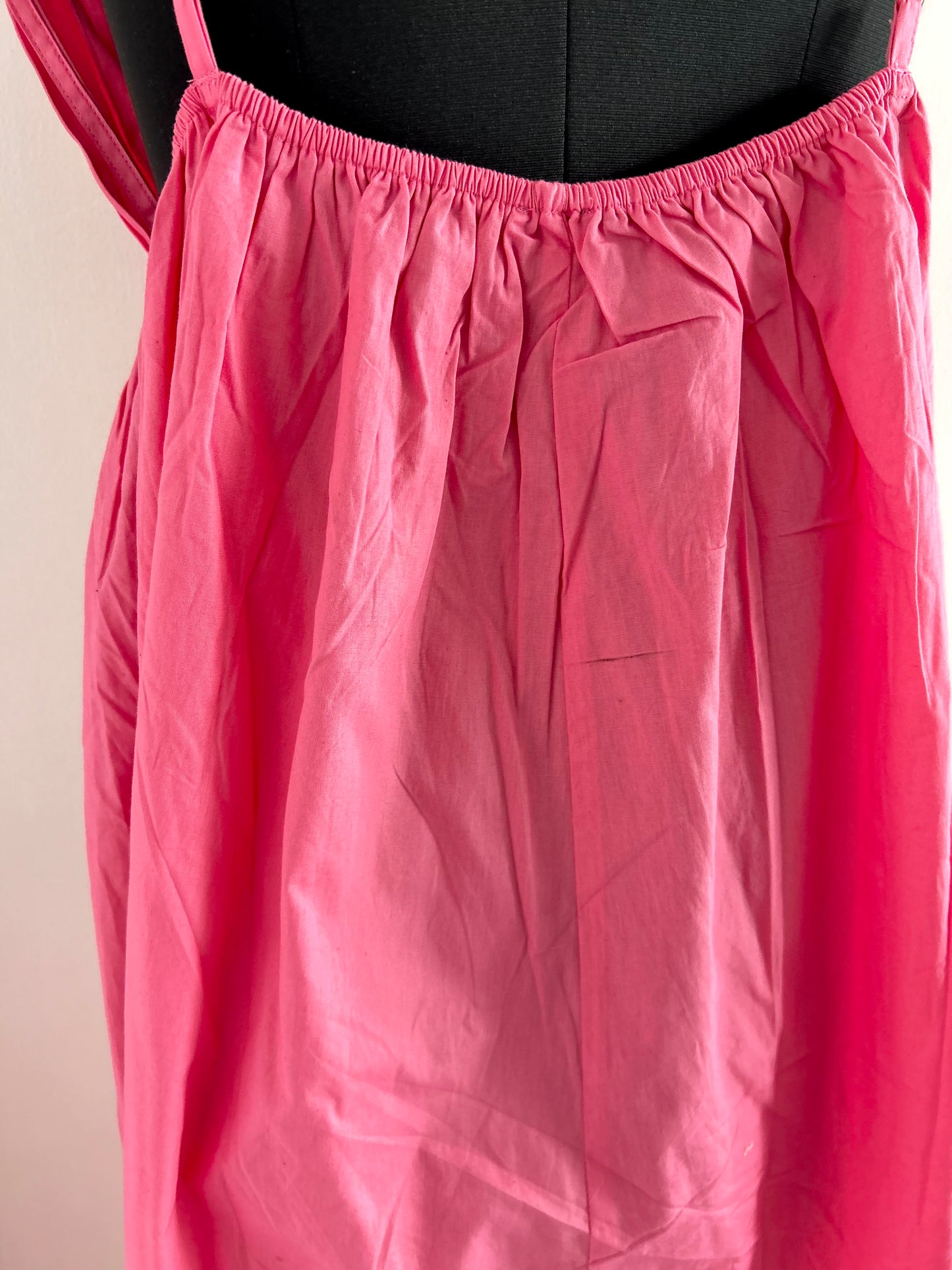 Boohoo Cotton Poplin Strappy Maxi Dress in pink