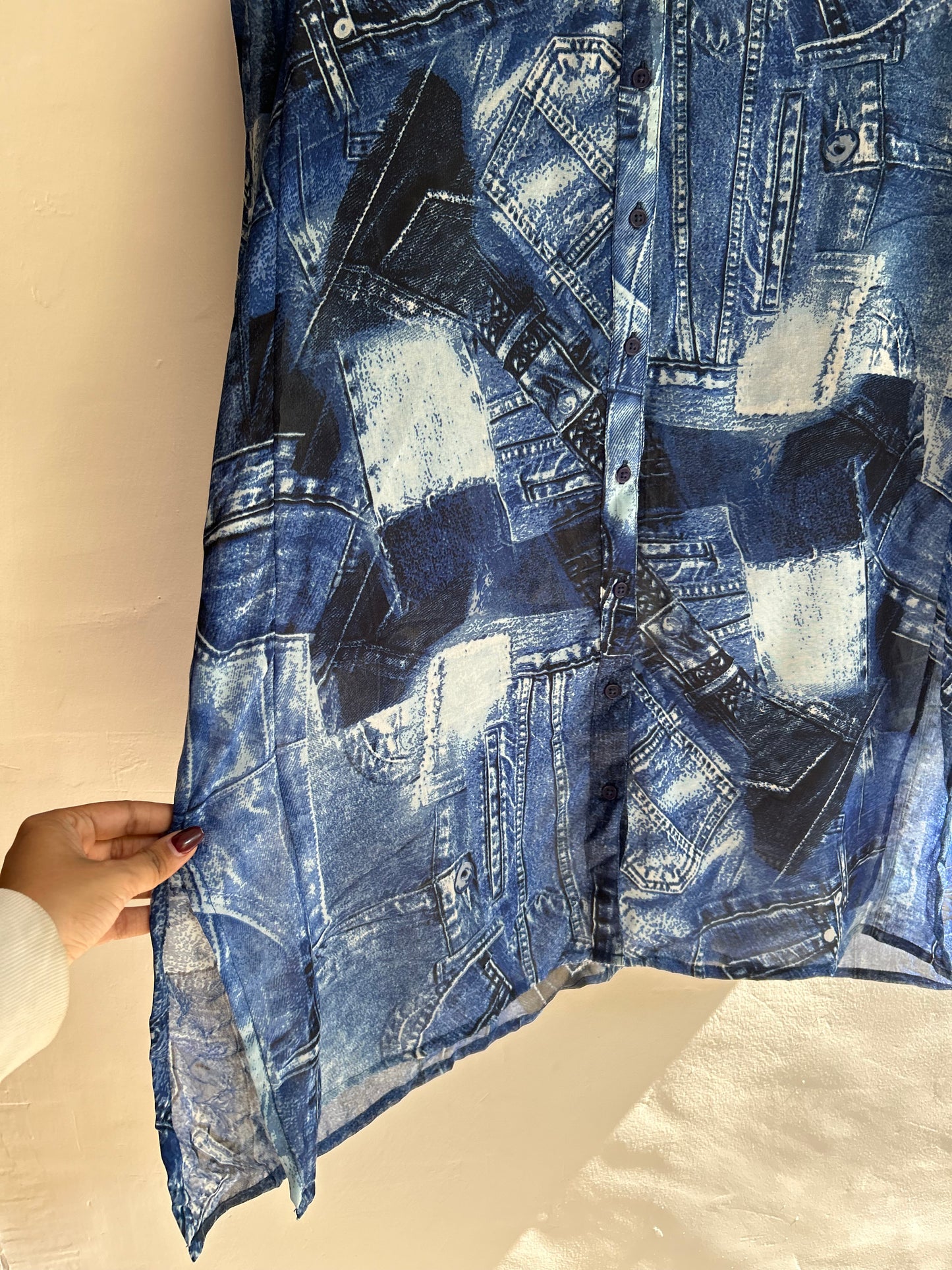 Denim Print Shirt