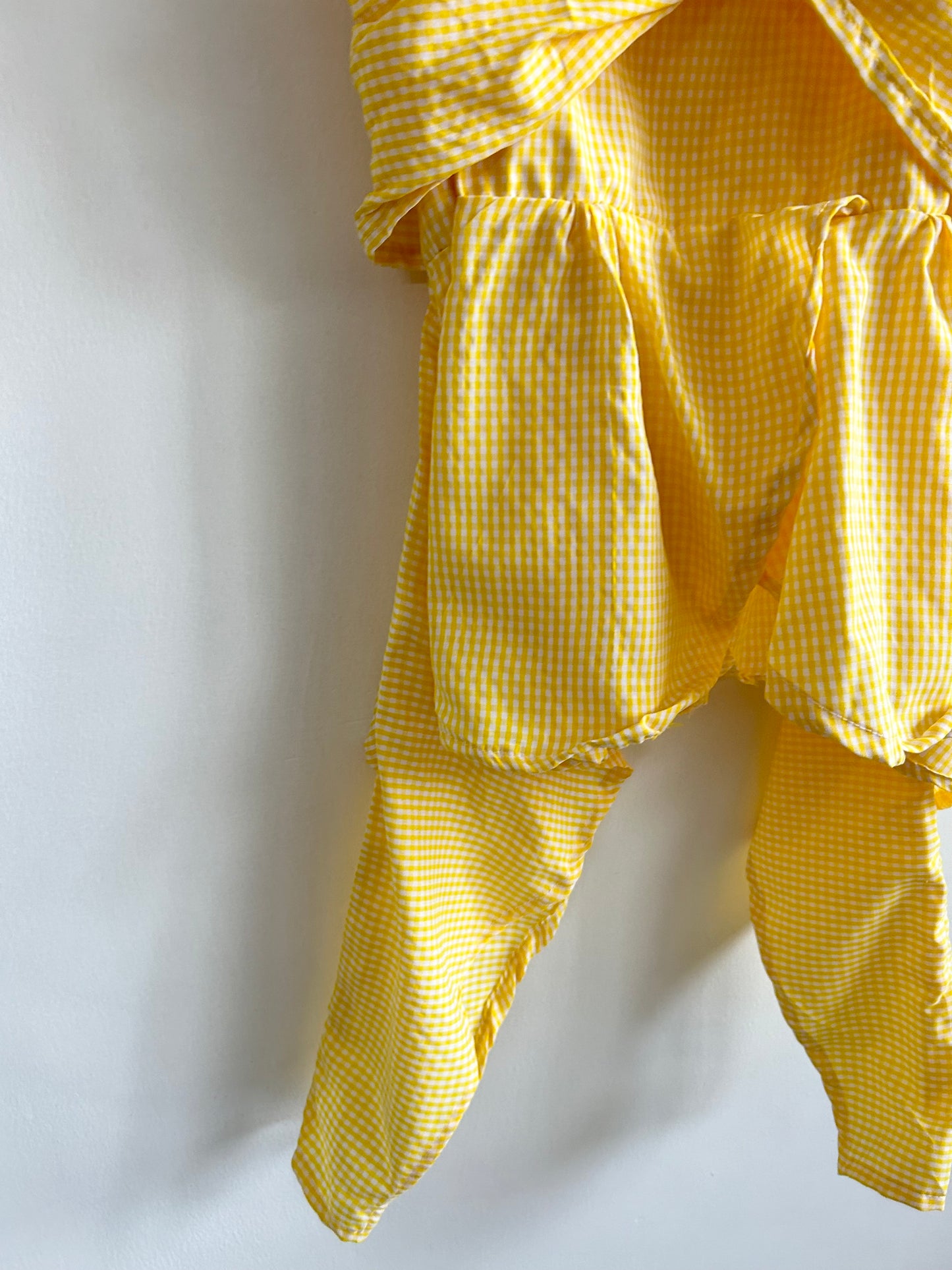 Gingham Yellow Top