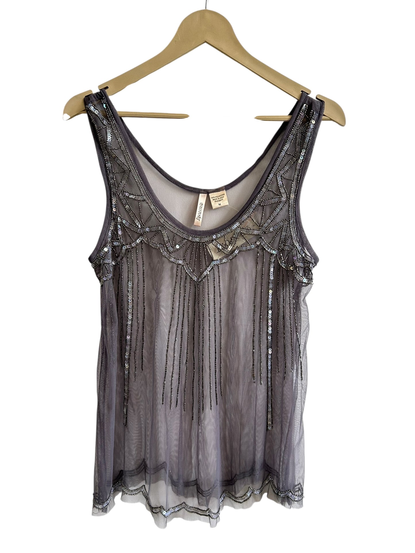 Sequin Mesh Top