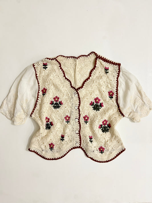 Crochet Floral Top